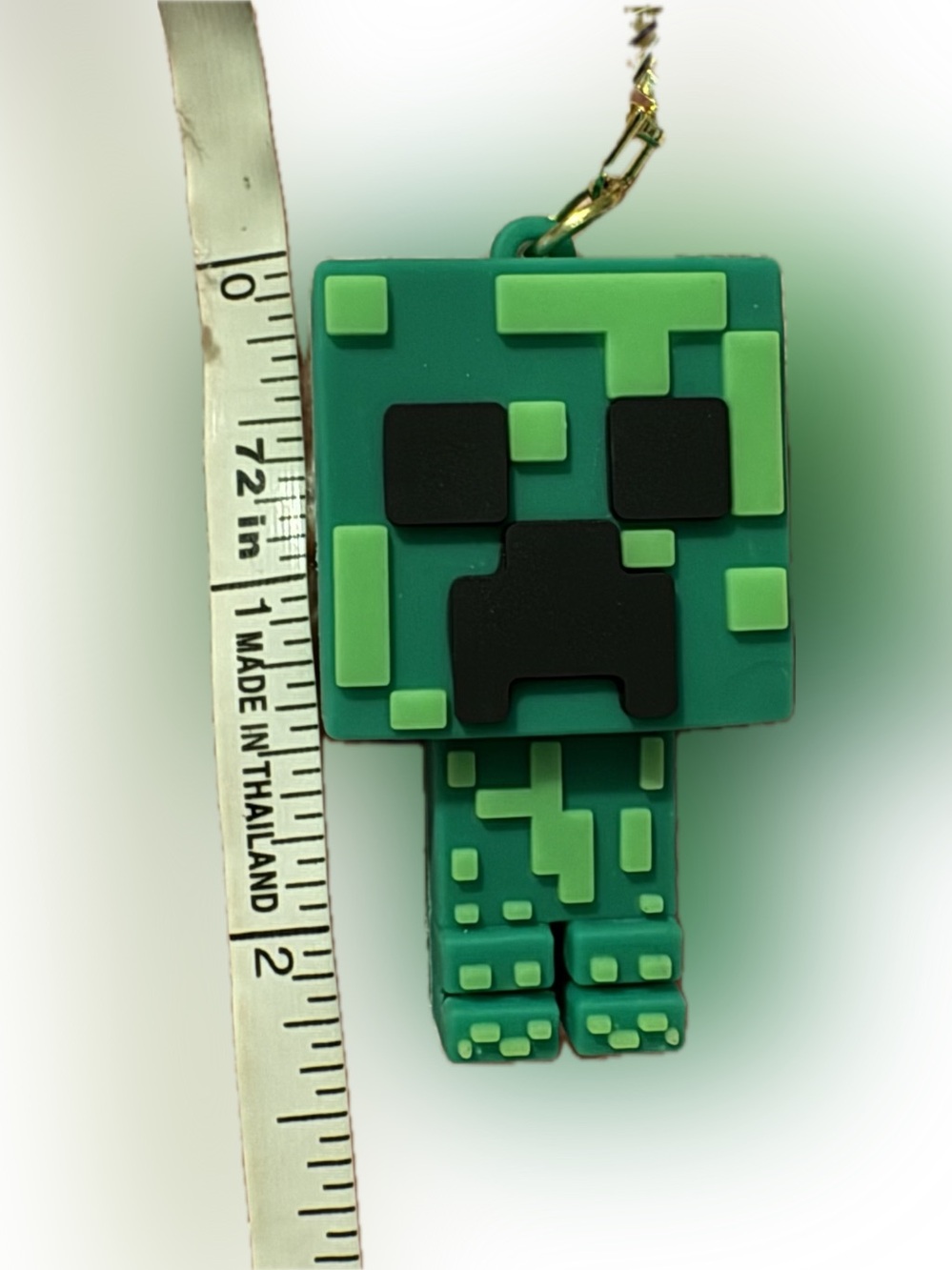 Green Monster Minecraft Keychain Wristlet - Picture 6 of 6